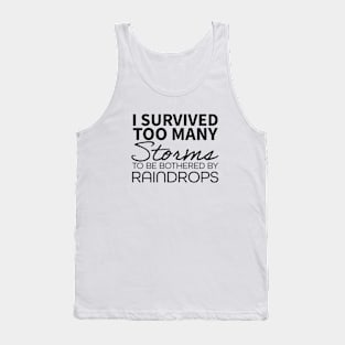 I Survived (Black Print) Tank Top